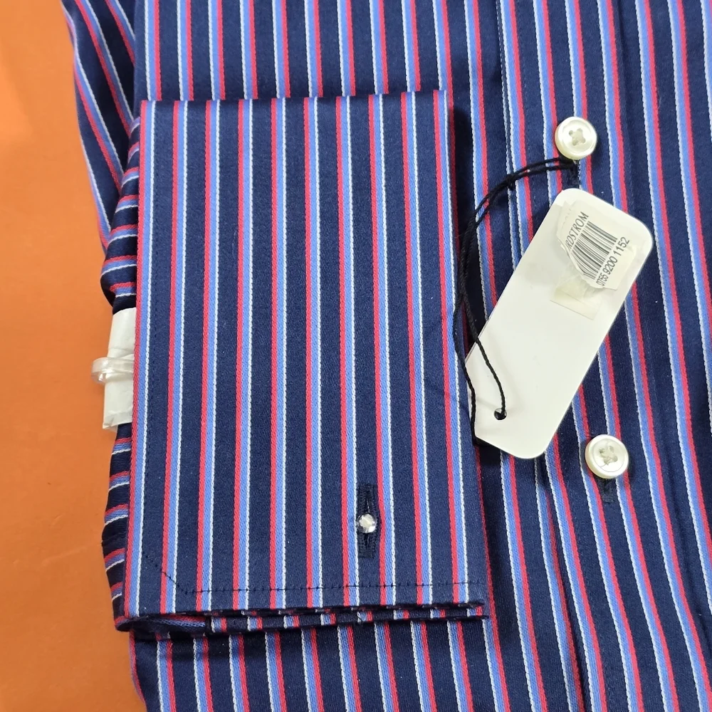 👚 Thomas Pink 👚 French Cuff Formal Dress Shirt - Picture 5 of 7